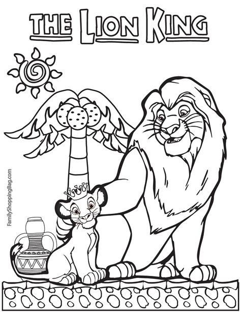 coloring page  lion king