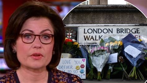 bbc newsreader jane hill breaks down live on air over london bridge
