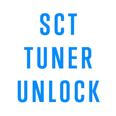 sct tuner unlock