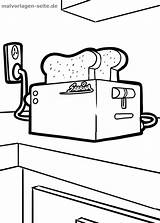 Malvorlage Toaster Haushalt Bildes Anklicken sketch template