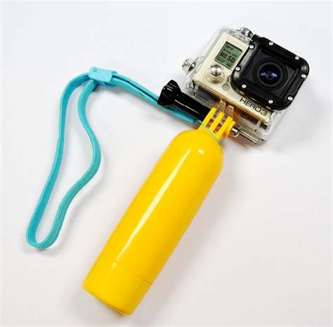 gopro floating bobber   lose  gopro     shots  bright yellow color