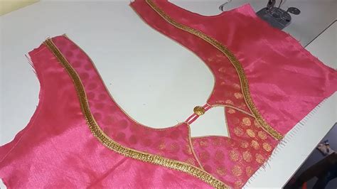 Cotton Saree Blouse Back Neck Design Cutting And Stitching Boutiques