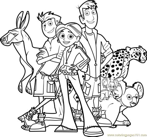 wild kratts coloring pages  dg