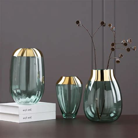 Modern Simple Light Luxury Glass Vase Ornaments Home Decorations