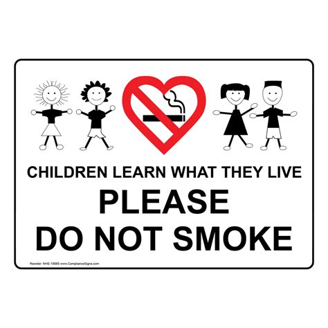 smoking sign children learn       smoke