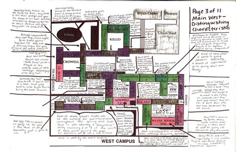 west campus map  color coded guide  duke living group flickr