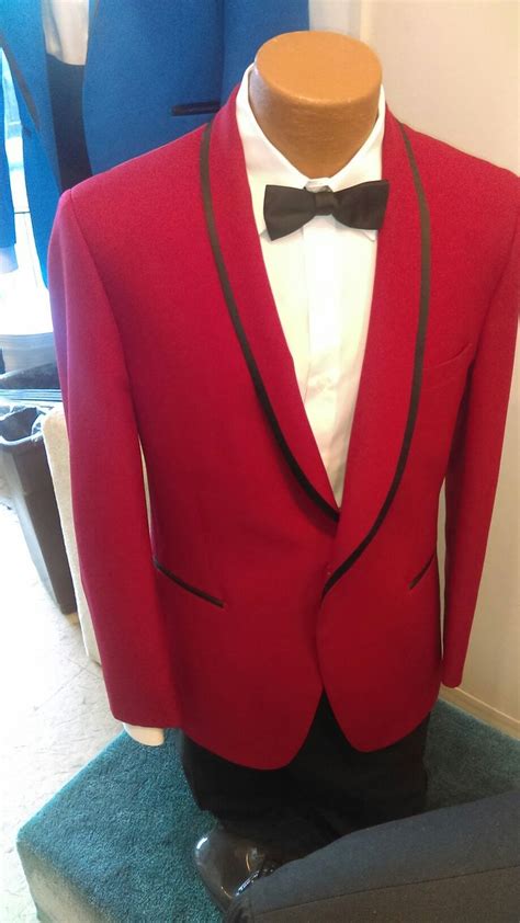 milroys brand tux red carmine tux wedding suits fashion blazer