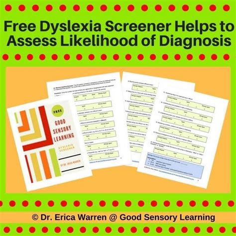 st grade dyslexia screener