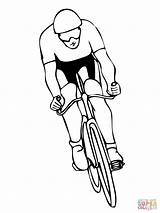 Sport Cycling Coloring Pages Sports Drawing sketch template
