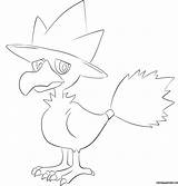 Murkrow Coloring Pages Pokemon Lineart Form Lilly Gerbil Color Drawing Deviantart Print Coloringpagesonly sketch template