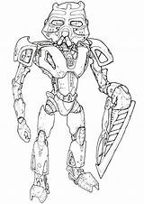 Bionicle Coloring Pages Lego Print Coloringway sketch template