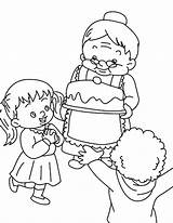 Coloring Grandmother Pages Birthday Celebrate Color Getdrawings Luna Colorings sketch template