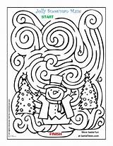 Maze Snowman Coloring Christmas Pages Hard Winter Holiday Jolly Frosty Find Through Way Kindergarten Games Popular Template sketch template
