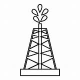 Drilling Rig sketch template