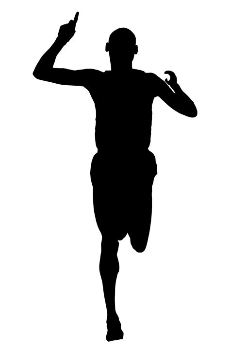 man running silhouette vector   getdrawings