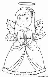 Angel Christmas Coloring Pages Printable Kids A4 Sheets Color Choose Board Print Adults sketch template