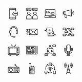 Communication Icon Vector Device Vecteezy Illustration Set System Static sketch template