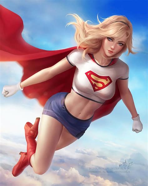 wallpaper blondynki te graj drawing dc comics women supergirl