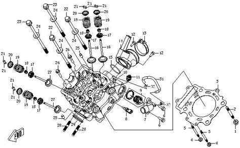 diagram  cfmoto cforce  lwb cylinder head  cfmoto usa parts operated