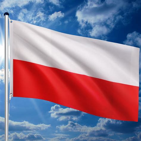 flaga polski polska narodowa  cm na maszt polski ogrod
