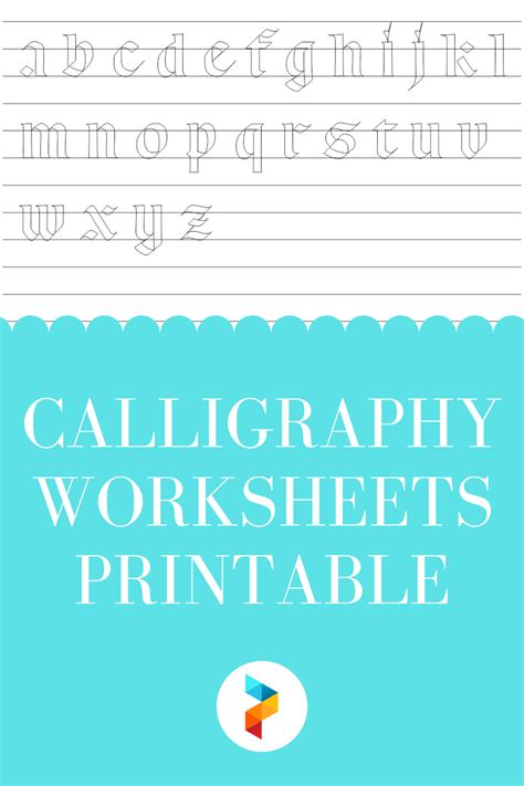 printable calligraphy letter practice sheets