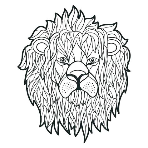 lion face drawing step  step    clipartmag