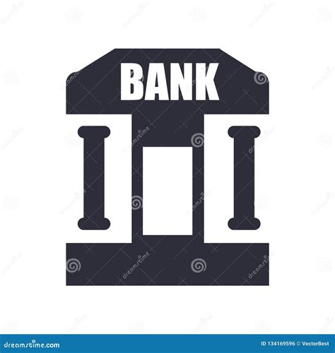 bank icon vector sign  symbol isolated  white background bank