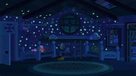 bluey  bingos bedroom night animation background small