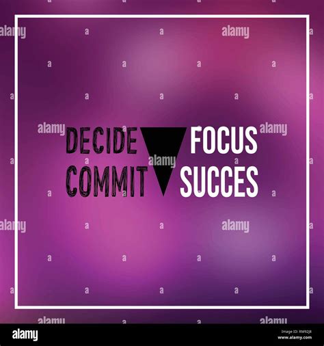 decide commit focus success successful quote  modern background