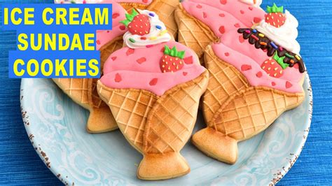 Ice Cream Sundae Cookies Youtube
