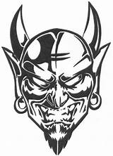 Devil Demon Satanic Templates sketch template