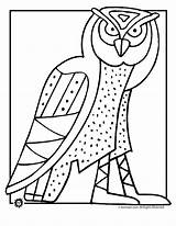 Owl Owls Insertion sketch template
