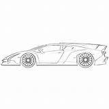 Lamborghini Veneno Coloring Pages sketch template