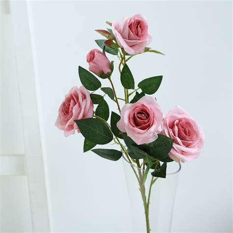 efavormart pack of 2 33 silk long stem roses faux flowers rose