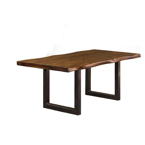 hillsdale emerson natural sheesham wood rectangular dining table  furniture mattress