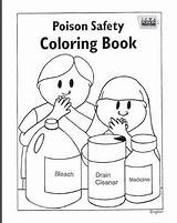 Children Coloring Pages Teaching Poison Control Sheets Center sketch template