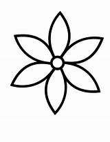 Flower Coloring Pages Flowers Kids Simple Printable Color Daisy Template Drawing Coloring4free Number Hawaiian Flores Para Flor Templates Colorear Outline sketch template