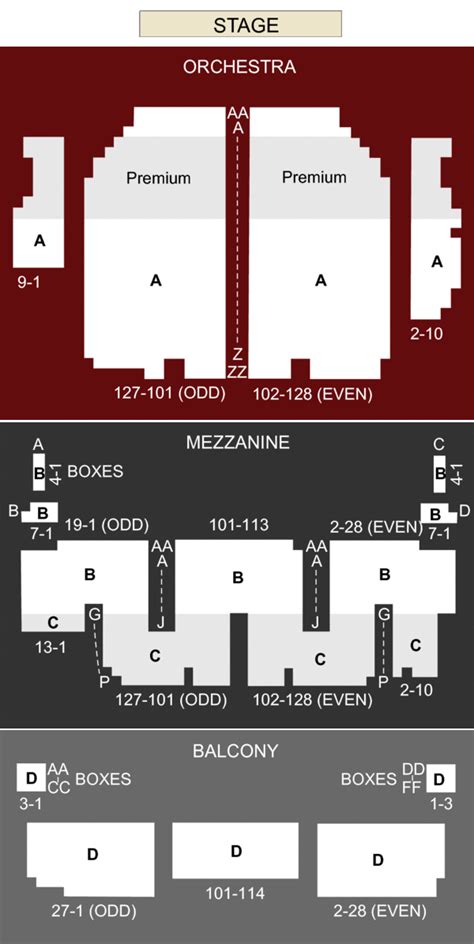 palace theater  york ny seating chart stage  york city theater