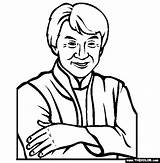 Chan Jackie Coloring Pages Cartier Jacques Famous Template Actor sketch template