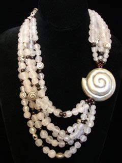 white shell rocx collection necklace giulietta designs gallery  studio