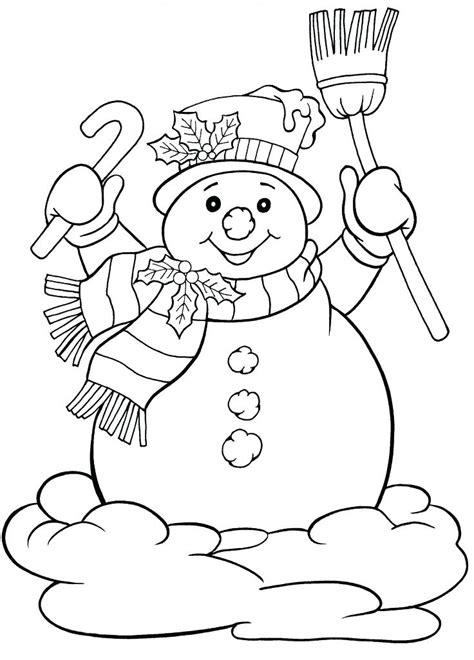 december coloring pages  coloring pages  kids snowman