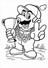 Pages Mario Coloring Wii Bros Super Getcolorings sketch template