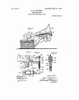 Phonograph Patent 1904 Dated Patents sketch template