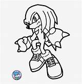Sonic Knuckles Coloring Hedgehog Drawing Pages Pngkey Clipartmag Clipart sketch template