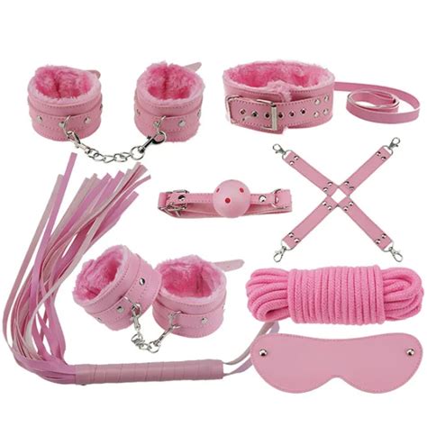 Sex Toy For Couples 8pcs Positioning Bondage Restraints Kit Rope Oral
