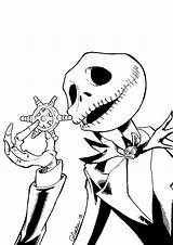 Printable Skellington Colouring Ausmalbilder Clipart Boogie Esque sketch template