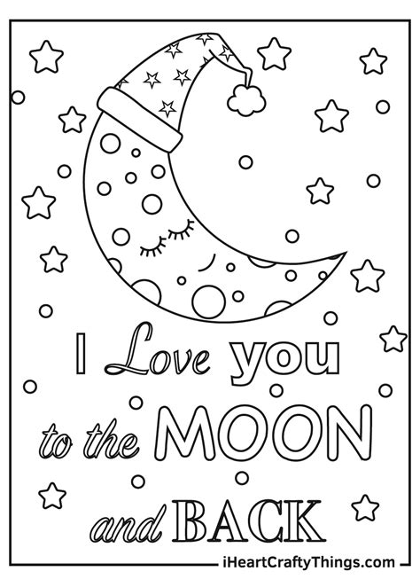 printable moon coloring pages updated