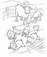 Coloring Farm Pages Animals Kids Animal Colour Pig Farmer Clipart Cut Crew Popular Coloringhome Template Library Comments sketch template