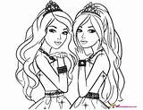 Barbie Coloring Twins Pages Princess Rainbow Printable Playhouse Kids Colouring Color Triplets Disney Getcolorings Print Colorings Template Sketch Choose Board sketch template