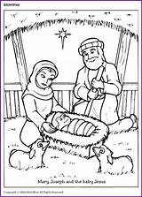 Joseph Mary Coloring Christmas Jesus Nativity Baby Pages Kids Bible Sunday School Sheet Crafts Colouring Sheets Biblewise Worksheets Activities Print sketch template